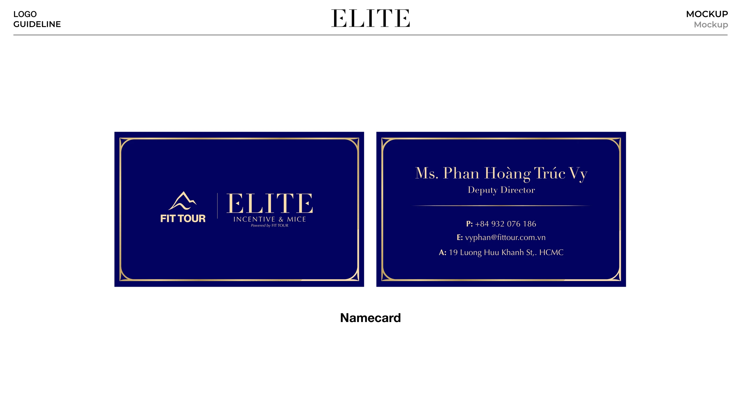 Mockup Danh thiếp (Namecard)